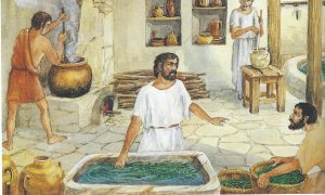 Balsam production factory, artist’s rendering (Daily Life at the Time of Jesus, p. 77, courtesy of Palphot). 