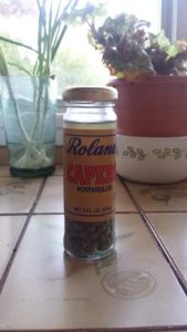 Capers as most people know them best...pickled in a bottle.